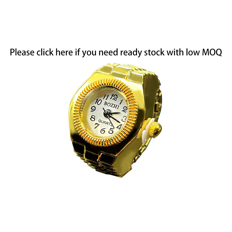 Y2K Minimalist Ring Watch - Stylish Quartz Steel Timepiece