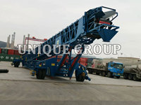 Industrial Mobile Retractable Stacking Conveyor Radial Telescopic Stockpiler