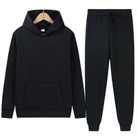Sweat à capuche unisexe en polaire pour homme, ensemble de sport décontracté, tricoté uni, imprimé numérique, en polyester, chaud, pour automne et hiver