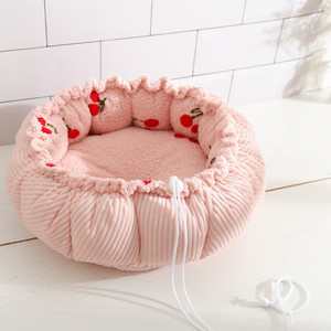 New Cloud Velvet Dual Use Adjustable Pet Nest Warm <b>Plush</b> <b>Cat</b> Bed Dog Nest - Product Image 5