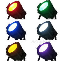 Projecteur LED Par 64 COB 200W RGBWA UV 6-en-1 avec volets, éclairage de scène DMX 512 pour DJ
