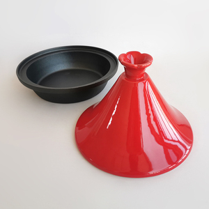 <span class=keywords><strong>Tajine</strong></span> marocain en fonte émaillée OEM pour cuisine, <span class=keywords><strong>plat</strong></span> marocain, <span class=keywords><strong>tajine</strong></span> avec couvercle en céramique, ensemble de batterie de cuisine - Product Image 6