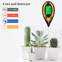 Capteur d'humidité du sol 4 en 1, Ph numérique, compteur de sol professionnel, écran LCD, plante, humidimètre de sol pour le jardinage