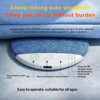 Machine à bruit blanc ODM pour relaxation profonde, boîte à son sans fil 5.4 pour chevet, haut-parleur de sommeil sous oreiller pour dormeurs latéraux