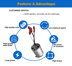 외부 로터 BLDC 모터 고정밀 21V 180W 3 상 기어드 외부 브러시리스 DC 모터 - Product Image 6