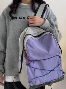 Custom Logo Large Capacity Waterproof <b>Nylon</b> <b>Backpack</b> for Middle/High School Students <b>Backpack</b> for Travel Cycling & Hiking Use - Product Image 2