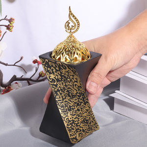<span class=keywords><strong>Bruciatore</strong></span> di <span class=keywords><strong>Incenso</strong></span> in Resina Araba di Alta Qualità per Ramadan, Decorazione Casa, Matrimoni e Festività - Artigianato Artistico e Culturale - Product Image 5