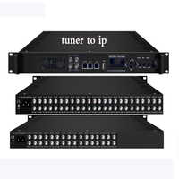 Sintonizador Digital de Alta Definición a IP Gateway, Compatible con 24/16 FTA DVB-S/S2/S2X/DVB-C/T/T2/ISDB-T, Conmutable Multimodo, 2 Salidas ASI