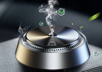 Diffuseur d'arômes pour voiture, rechargeable par USB, alimenté par batterie, sans eau, ultrasonique, aromathérapie, purificateur d'air avec garantie d'un an