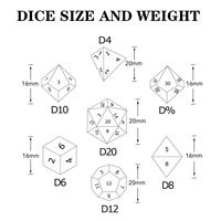 Ensemble de dés polyédriques en résine personnalisés avec figurine de chat, paillettes bleues, 7 pièces, dés DND pour Dungeons and Dragons