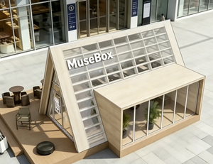 Casa Contenedor Modular Triangular de Acero y Madera de Lujo Personalizable para Hoteles, Bares al Aire Libre y Tiendas - Product Image 1