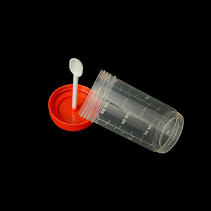 Gobelet à urine jetable Wei Hong 60 ml, récipient à échantillons en plastique, anti-fuite, usage médical - Product Image 1