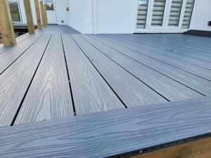 Hot Bán thiết kế hiện đại tếch WPC decking Board chải <span class=keywords><strong>Maple</strong></span> Gỗ nhựa composite sàn chống thấm nước cho sử dụng ngoài trời - Product Image 5