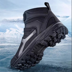 รองเท้าบูทฝึกยุทธวิธีแบบมีปุ่มหมุน <span class=keywords><strong>BOA</strong></span> ระดับกลางน่อง สีดำ หนังกันลื่น ทนต่อการขีดข่วน ปรับแต่งโลโก้ได้ ปลอดภัยสำหรับงานหนัก - Product Image 5