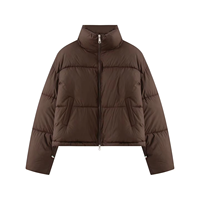 Vestes matelassées d'hiver épaisses et chaudes pour femmes, modèle 2026, avec logo personnalisé OEM/ODM, style bomber, pour l'extérieur