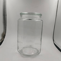 Vente en gros de grands pots de cornichons en verre épaissi pot de stockage d'épices alimentaires avec couvercle hermétique grands pots de cornichons en verre