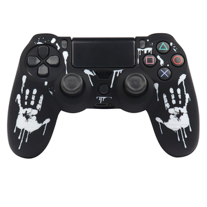 Coque de protection antidérapante en silicone pour manette PlayStation <span class=keywords><strong>4</strong></span> <span class=keywords><strong>DualSense</strong></span>, motif empreinte de sang - Product Image 3