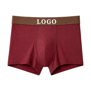 Sous-vêtements pour hommes à logo personnalisé OEM, taille mi-haute, respirants, tricotés, 95% coton, 5% élasthanne, caleçons longs, lingerie masculine, 6XL - Product Image 2