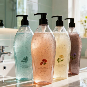 Gel <span class=keywords><strong>de</strong></span> Ducha Exfoliante Botánico, Jabón Corporal Natural con Infusión <span class=keywords><strong>de</strong></span> Plantas, con Partículas Exfoliantes Suaves, Gel <span class=keywords><strong>de</strong></span> Baño Hidratante y Refrescante - Product Image 2