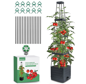 Best Selling Eco-Friendly Metal Tomato Cage <b>Planter</b> Boxes Removable <b>Garden</b> Plant Support Tower for Outdoor <b>Gardens</b> - Product Image 1