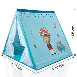 Tienda de campaña interior portátil para niños, casa de juegos para niños, <span class=keywords><strong>tipi</strong></span> para niñas, tiendas de campaña rosas - Product Image 4