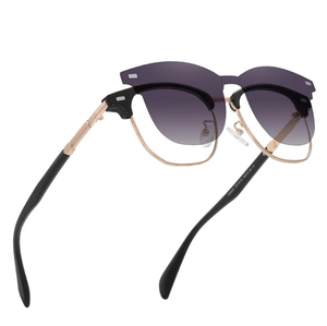 <span class=keywords><strong>Gafas</strong></span> de Sol de Moda con <span class=keywords><strong>Clip</strong></span> Magnético en Tendencia en TikTok para Mujer con Montura TR de Alta Calidad Sobrepuestas Polarizadas - Product Image 4