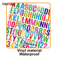 Autocollants en vinyle imperméables personnalisés, lettres autocollantes, alphabet, bricolage, journal, artisanat, scrapbooking, cadeau, autocollants découpés à la forme