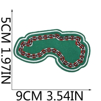 Écusson brodé de piste de course 2025, badge de voiture de sport, strass, drapeau à damiers, écusson décoratif de course automobile