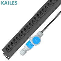 KAILES (KLS) Série K55 ZA PDU intelligent géré 32A Monophasé CA 20 prises brésiliennes Armoire d'instrumentation entièrement intelligente