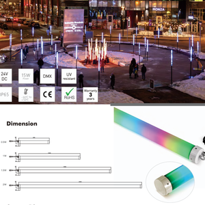 Tubo RGB 3D DMX512 con Difusor Opal de Doble Cara DC24V para Eventos <span class=keywords><strong>Disco</strong></span> - Product Image 1