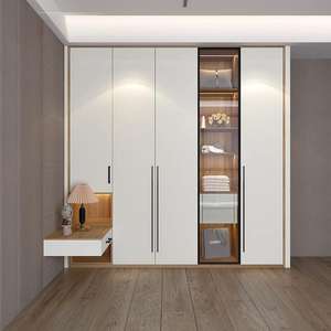 Meubles de chambre à coucher de luxe garde-robe organisateurs de placard promenade dans le placard pour les vêtements garde-robe personnalisée - Product Image 1