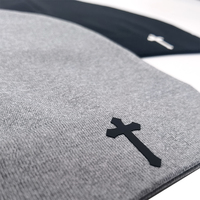 Gorro de Punto Transpirable con Forro de Satén, Personalizado con su Logotipo, Impresión de Silicona, Bordado, para Correr y Ciclismo