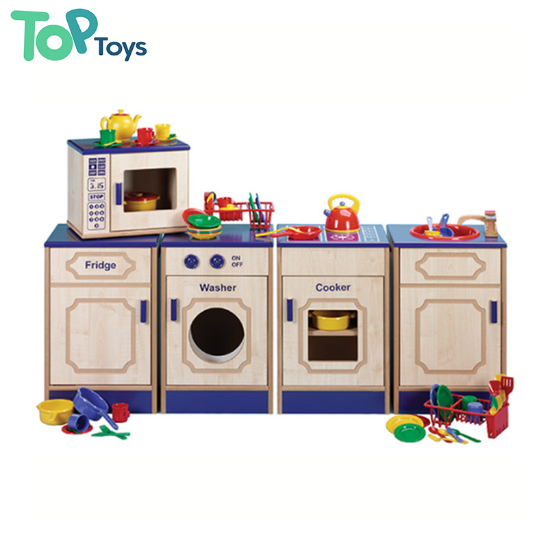 Modern Wooden Interactive Play Set for