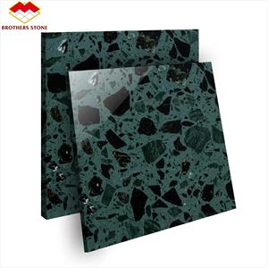 Dalles de sol en terrazzo et marbre translucides personnalisées, dalles de ciment en béton coloré, terrazzo poli - Product Image 6