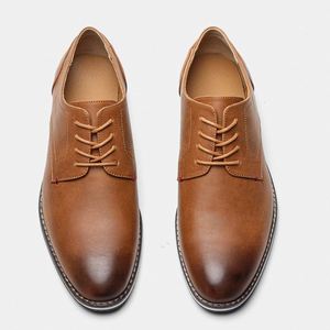 Zapatos de Cuero para Hombre, Estilo Casual para Caminar, Transpirables y Cómodos, con Malla y Combinación de Colores - Product Image 1