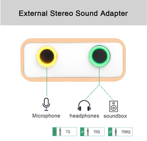 <span class=keywords><strong>Carte</strong></span> <span class=keywords><strong>son</strong></span> mobile 2 canaux en alliage d'aluminium de type C, plug-and-play, avec adaptateur audio stéréo <span class=keywords><strong>externe</strong></span> pour <span class=keywords><strong>PC</strong></span> - Product Image 2