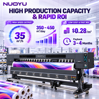 Mesin Cetak Solvent Komersial Stable Hoson Board 126 Inch 2 Pcs XP600 Nozzle Mesh Banner One Way Vision Window Film