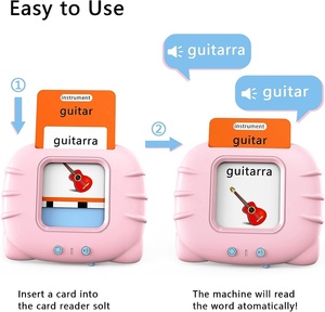 Lapare Español e Inglés Bilingüe <span class=keywords><strong>Audible</strong></span> Tarjetas Flash Juguete con Música para niños - Product Image 2