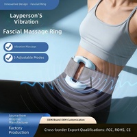 Ceinture de massage fasciale compacte électrique pour le cou et les épaules avec affichage numérique LED intelligent et cinq niveaux d'intensité de massage