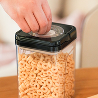 Bocaux de conservation alimentaire hermétiques en plastique avec couvercle transparent pour organiser le garde-manger de la cuisine, compatibles lave-vaisselle et sans BPA