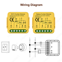 Module d'interrupteur de rideau WiFi Zigbee Tuya, pour volets roulants connectés, moteur de store, application Smart Life, compatible avec Alexa Google Home G809