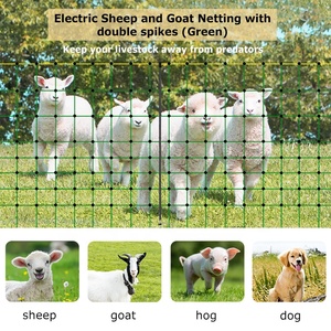 Lydite giá thấp cừu/dê lưới 9 dây PVC + GF bài viết sửa chữa miễn phí Kit điện hàng rào lưới - Product Image 2