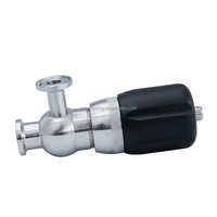 Vanne de sécurité sanitaire à ressort en acier inoxydable de qualité alimentaire 304 316L, mini 1/2'' 3/4''