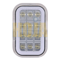 Feu arrière LED rectangulaire de 5,3 x 3,4 pouces avec éclairage néon, STOP/ARRIÈRE/CLIGNOTANT 12V/24V Feu arrière LED pour camion remorque SAE/DOT/FMVSS108