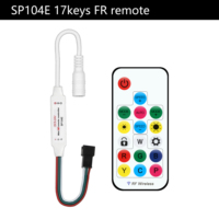 Contrôleur de bande LED USB RGB TRX avec indice de protection IP20, 5-24V réglable, WS2812B SPI pour la domotique intelligente, PVC Epistar