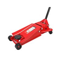 Cric de service hydraulique 2T portable avec fonction de décompression lente et mallette de transport moulée par soufflage