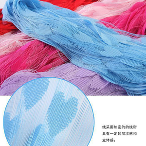1x2m 1 adet romantik kalp şeklinde kapı perdesi parti malzemeleri düğün dekorasyon perdeleri perdeler Tinsel perde duvar asılı dekorlar - Product Image 6