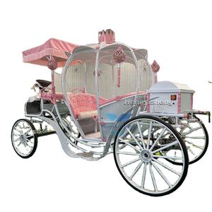 Nouvelles voitures de citrouille citrouille cendrillon chariot argent calèche à cheval à la mode élégant Vintage chariot à vendre - Product Image 4