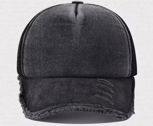 Wholesale Custom Distressed Baseball Cap Vintage Washed Cotton Trucker <b>Hat</b> <b>for</b> Men Women 3D Embroidery Summer Outdoor Applicable - Product Image 2
