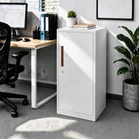 Armoire de rangement verticale haute en acier moderne à porte unique verrouillable, unité de stockage métallique écologique polyvalente pour salon et salle de sport